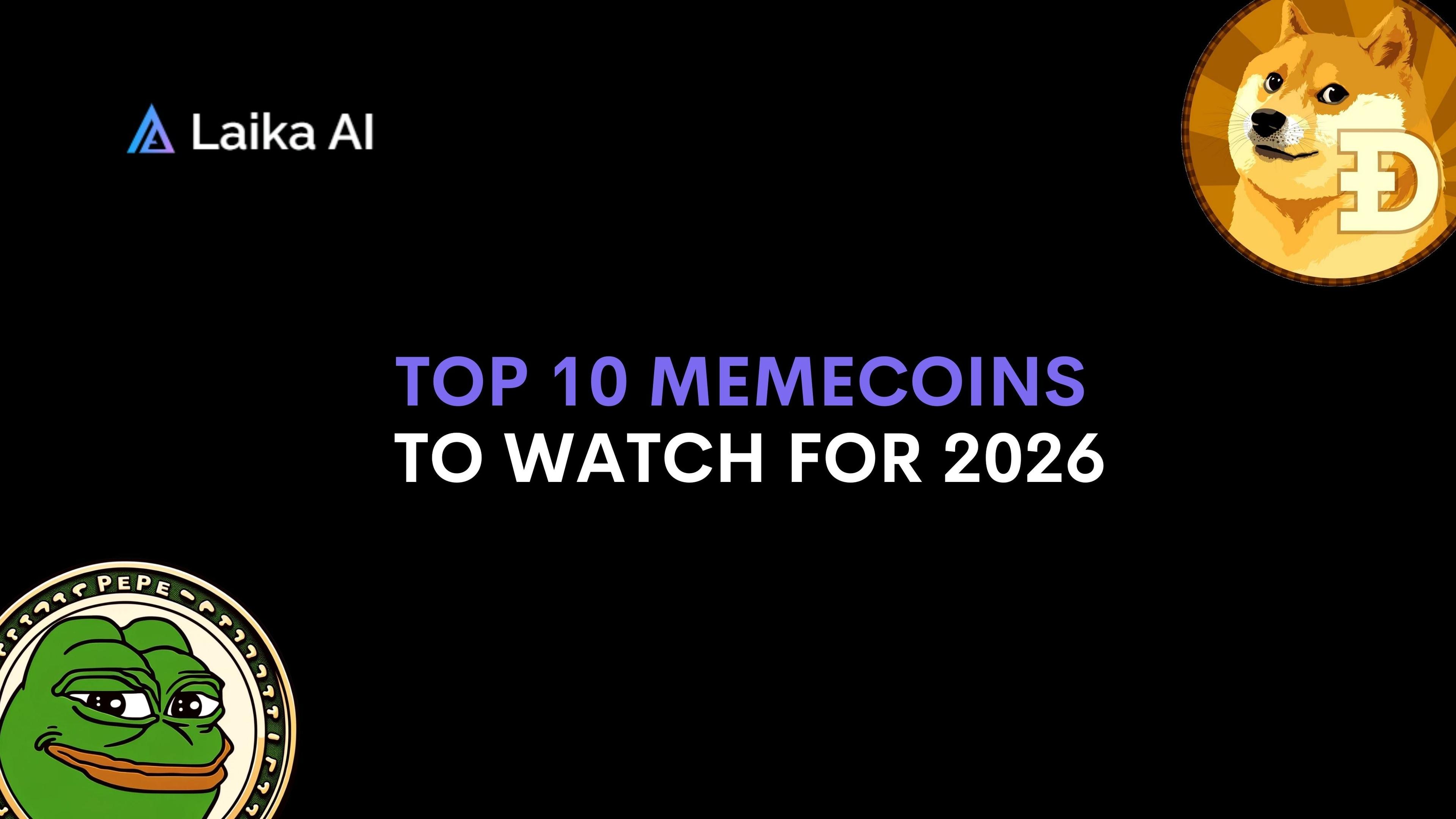 Top 10 Memecoins to Watch for 2026