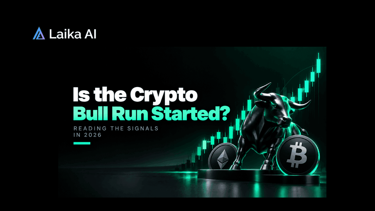 Crypto bull run 2026 chart showing Bitcoin price trends, market momentum, institutional flows, ETF activity, and key signals used to assess the next crypto bull market