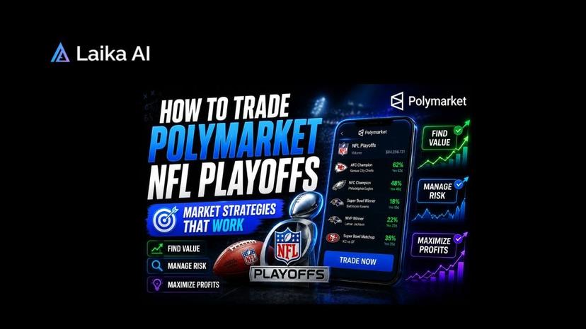 Polymarket NFL Playoffs markets featuring NFL MVP odds, Super Bowl predictions, market timing strategies, mispriced bets, bankroll management, and sports trading insights.