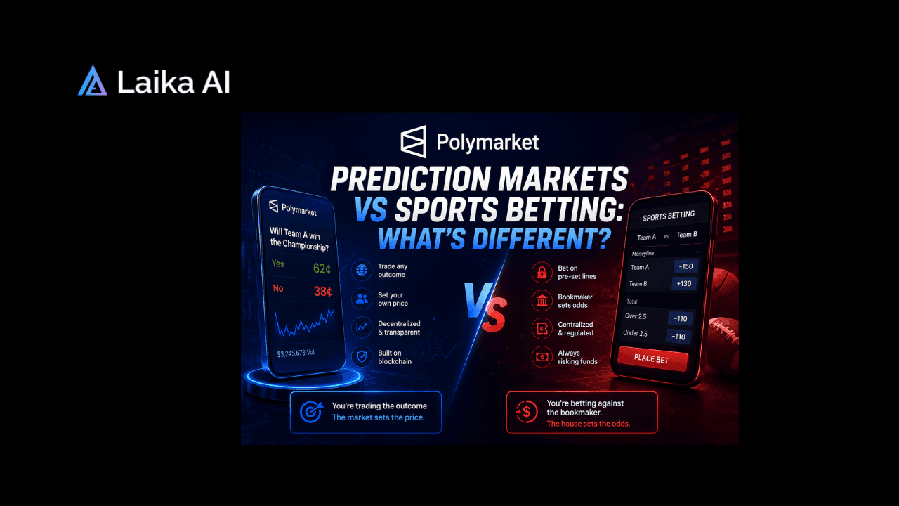 Comparison of prediction markets and sports betting platforms showing Polymarket, Kalshi, NFL event markets, odds structures, and trading outcomes.