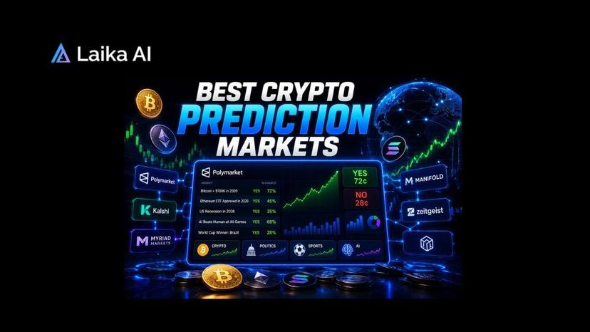 Comparison of leading crypto prediction market platforms in 2026, including Polymarket, Kalshi, Manifold, and other alternatives, highlighting liquidity, market coverage, and trading features.