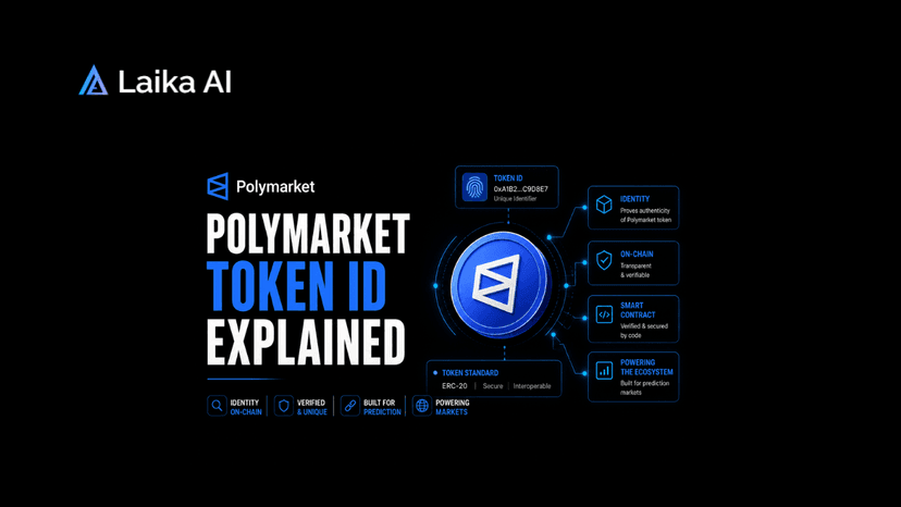Polymarket token ID interface showing market position data and explaining how token IDs, position IDs, CTF, and the Gamma API work.