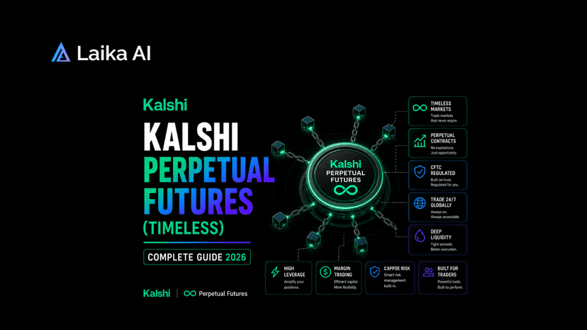 Kalshi Timeless perpetual futures trading dashboard displaying perpetual event contracts, real-time prices, open positions, leverage tools, and market activity.