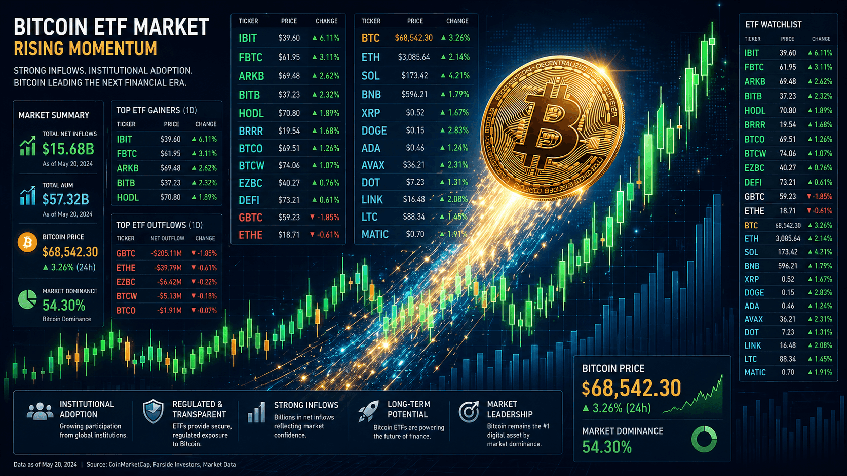 Bitcoin Hits $79,488 on ETF Inflows, Geopolitical Calm