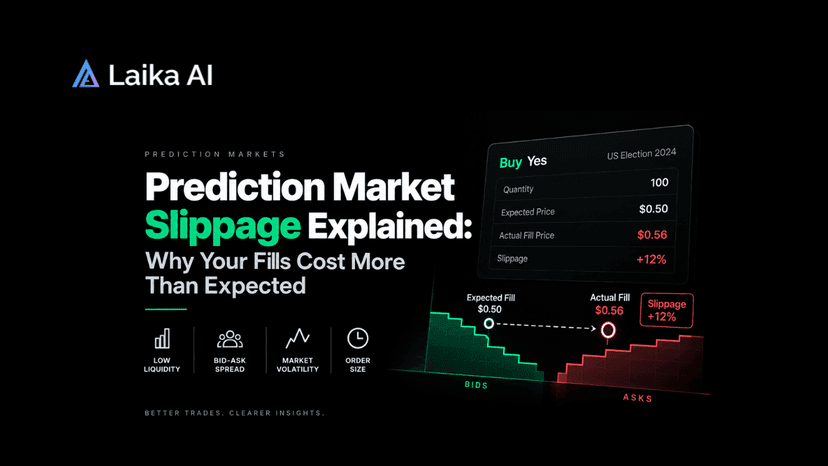 Prediction market order book showing Kalshi and Polymarket liquidity, bid and ask prices, market depth, and slippage affecting trade execution.