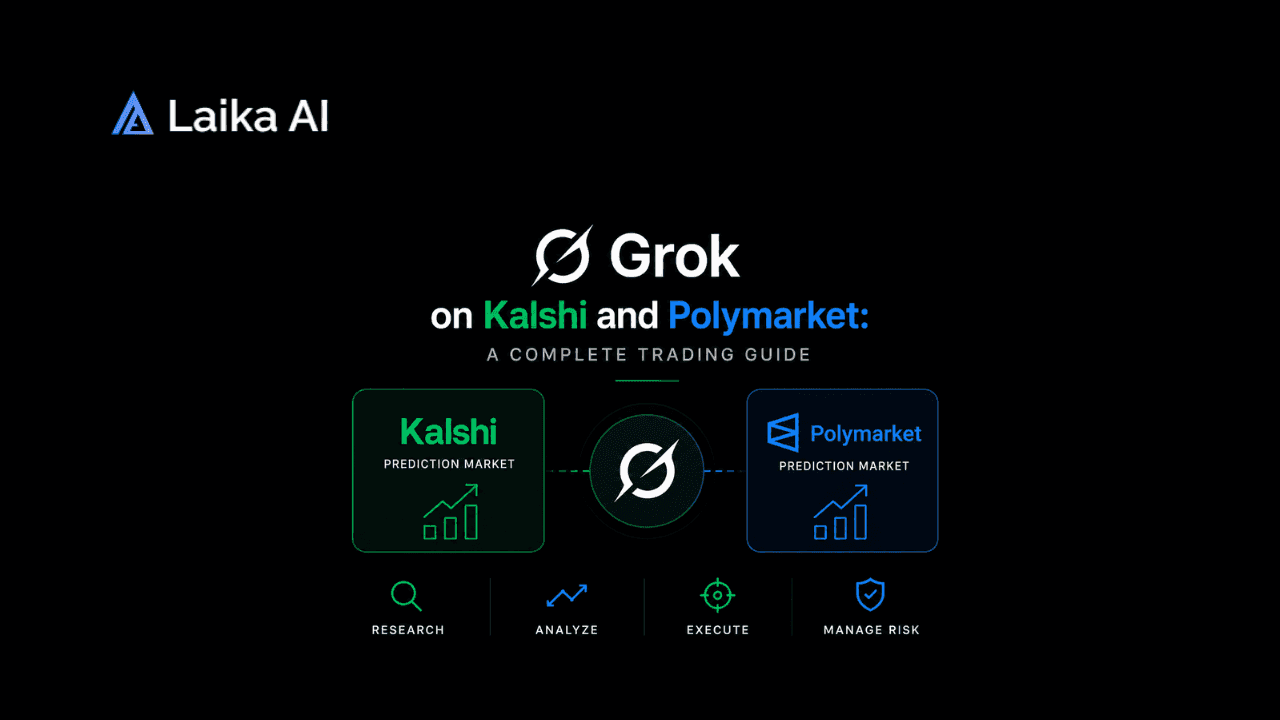 AI assistant analyzing Kalshi and Polymarket prediction markets with real-time odds, trading signals, market probabilities, and crypto event forecasts powered by Grok.