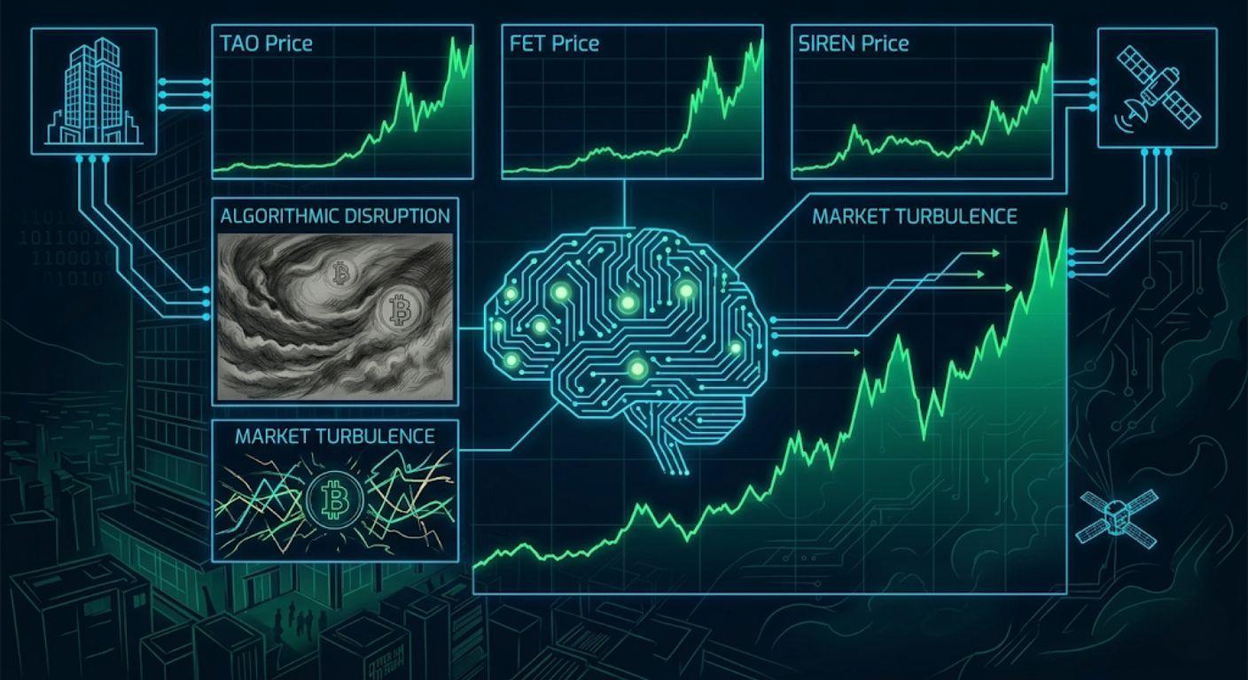 AI Crypto Tokens Surge 30%: TAO, FET, SIREN Lead Rally