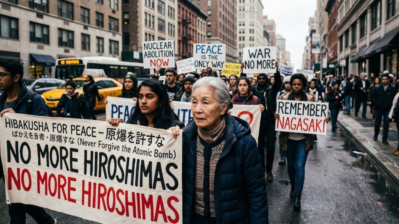 Hibakusha March in NYC Demands Nuclear Disarmament Now
