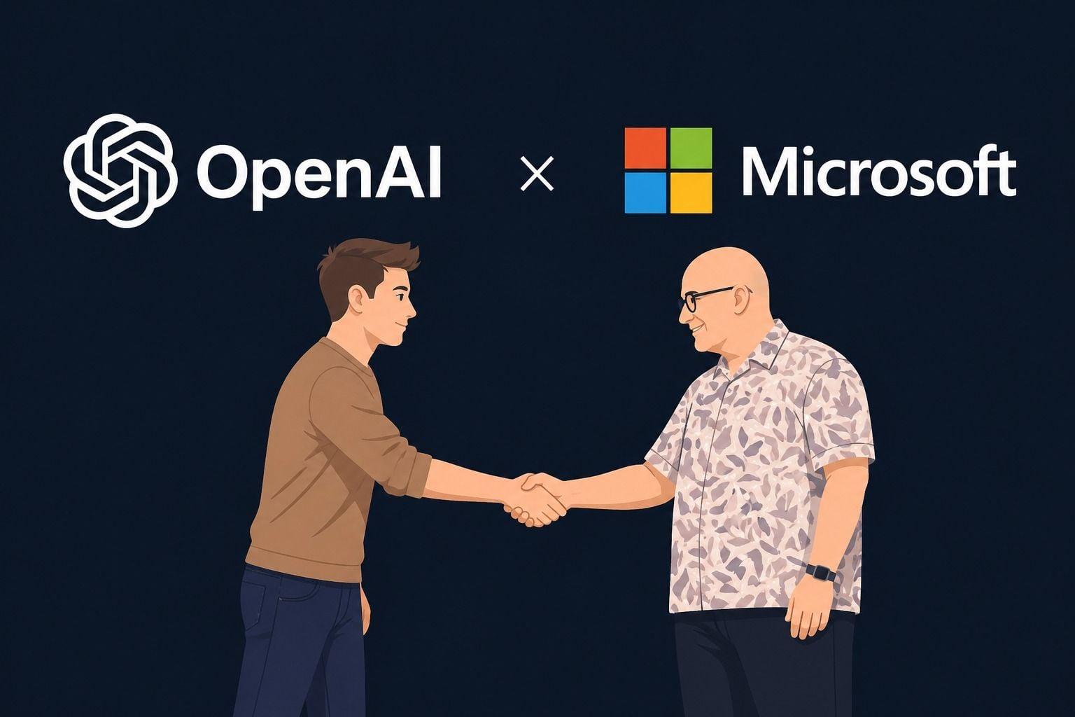 Microsoft OpenAI Exclusivity End AGI Clause Removed Partnership