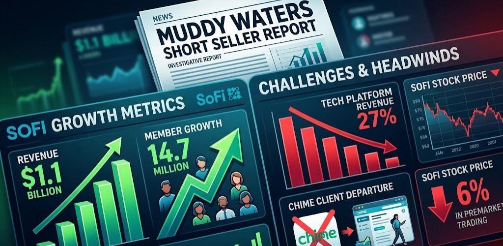 SoFi Earnings Revenue Growth Chime Exit Tech Platform Drop