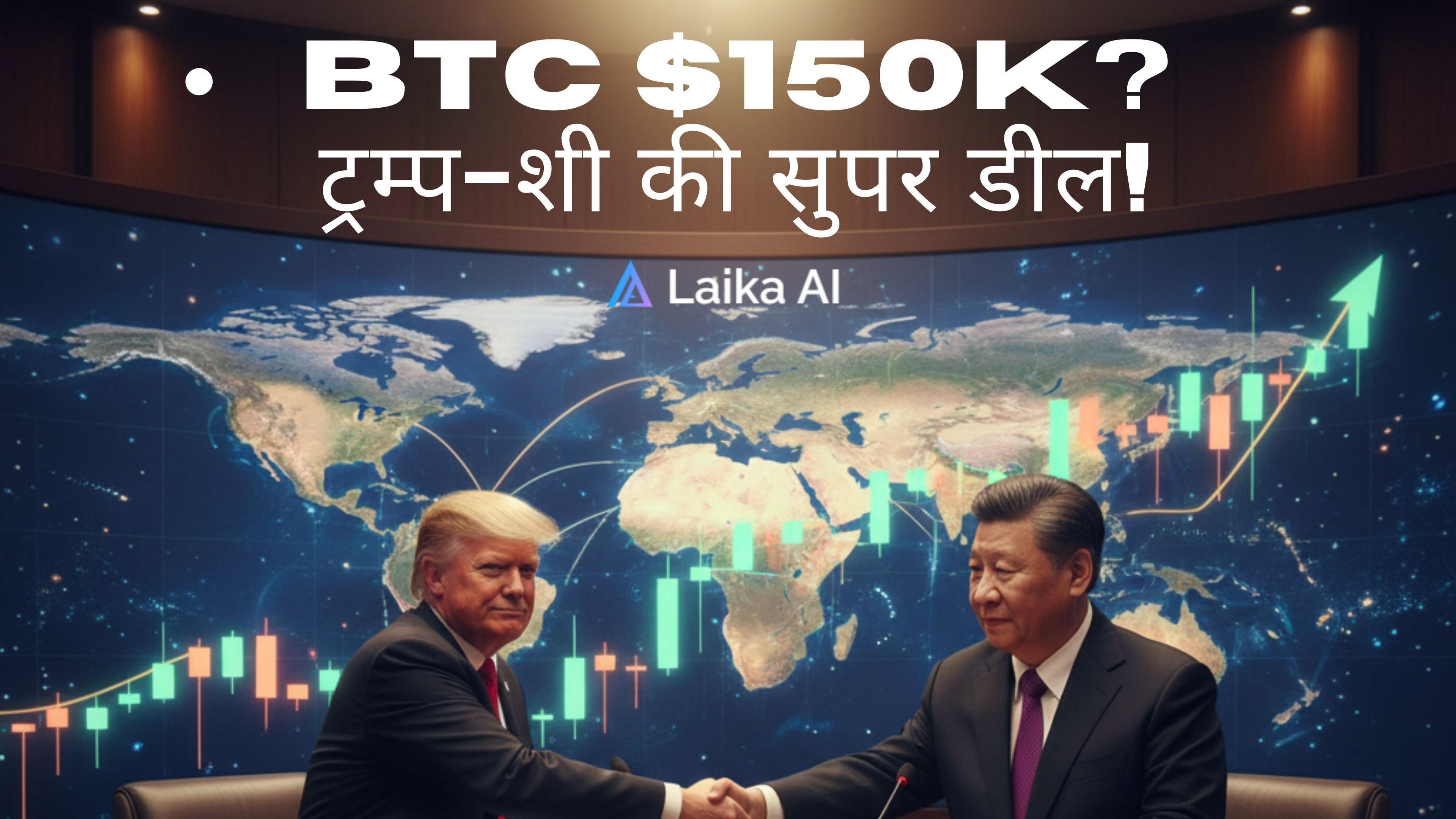 Featured image for ट्रम्प-शी का हैंडशेक: टैरिफ स्लैश, बिटकॉइन धमाका – $150K की उड़ान शुरू!