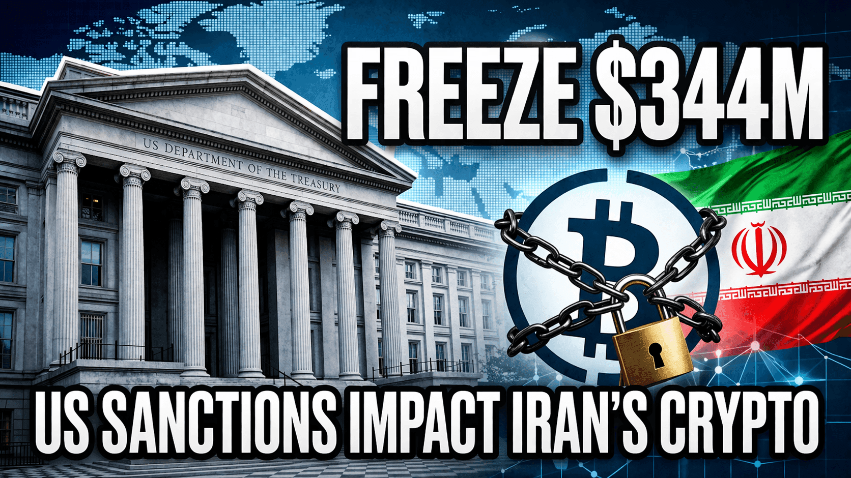US Freezes $344M in Crypto Linked to Iran Amid Tensions