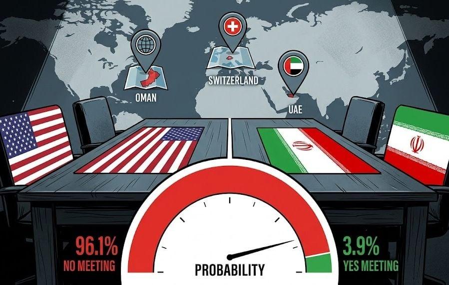 US Iran Diplomatic Meeting Prediction Market Odds